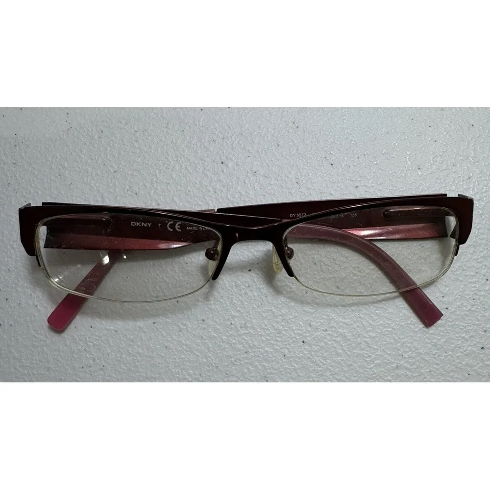 DKNY Eyeglasses DY 5573 Burgundy 1110 50-15-135 Optical Frame Only FLAWS‎